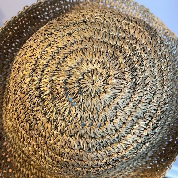 Walt Disney World Straw Hat Adult size with Mickey Head fabric band around hat - Picture 11 of 15